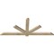 Ekena Millwork Kennewick Rough Sawn Timber Gable Bracket, Douglas Fir, 72"W x 30"H x 2"D x 4"F, 10/12 Pitch GBW072X30X0204KEN00RDF - alternate 3